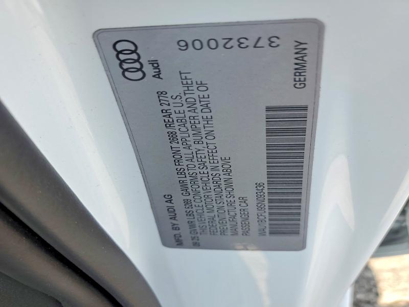 Aukcja sprzedaży 2025 Audi A5, vin: WAU1BCFU9SN093436, numer aukcji: 49015676