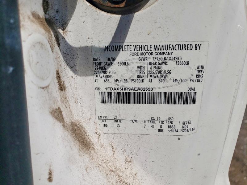 49082746 :رقم المزاد ، 1FDAX5HR9AEA82553 vin ، 2010 Ford F550 مزاد بيع