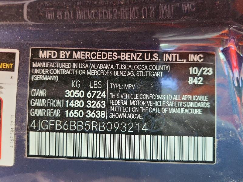 Продаж на аукціоні авто 2024 Mercedes-benz Gle, vin: 4JGFB6BB5RB093214, номер лоту: 48130596