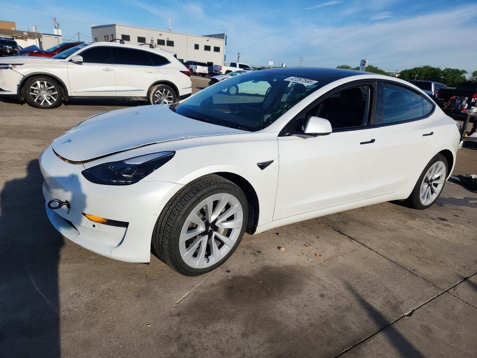 Aukcja sprzedaży 2022 Tesla Model 3, vin: 5YJ3E1EA8NF312727, numer aukcji: 47267566