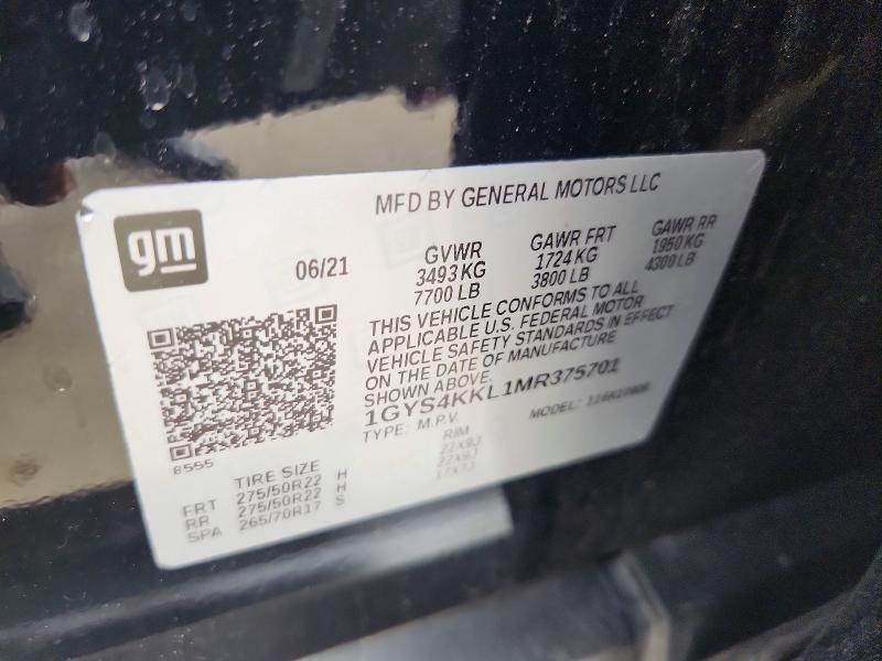 Продаж на аукціоні авто 2021 Cadillac Escalade, vin: 1GYS4KKL1MR375701, номер лоту: 48988116