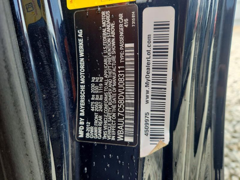 Продажа на аукционе авто 2013 Bmw 128, vin: WBAUL7C58DVU08311, номер лота: 51687526