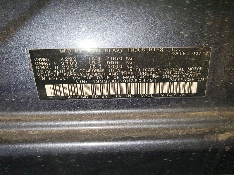 Продажа на аукционе авто 2017 Subaru Impreza, vin: 4S3GKAU60H3609791, номер лота: 52193256