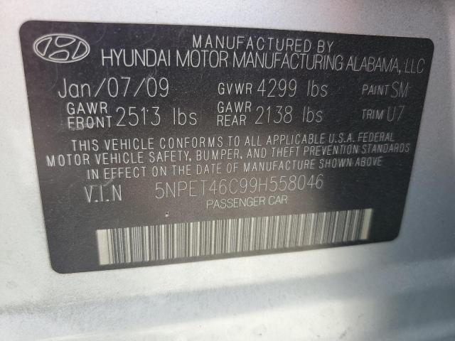 Продаж на аукціоні авто 2009 Hyundai Sonata, vin: 5NPET46C99H558046, номер лоту: 50614486