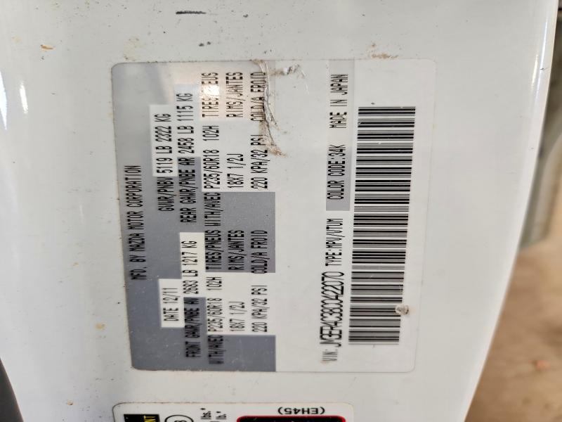 Aukcja sprzedaży 2012 Mazda Cx-7, vin: JM3ER4C38C0422070, numer aukcji: 49960276