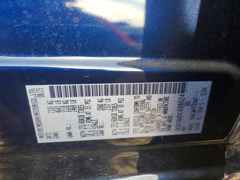 2026 Nissan Rogue მანქანა იყიდება აუქციონზე, vin: 5N1BT3BA8TC698024, აუქციონის ნომერი: 50168726