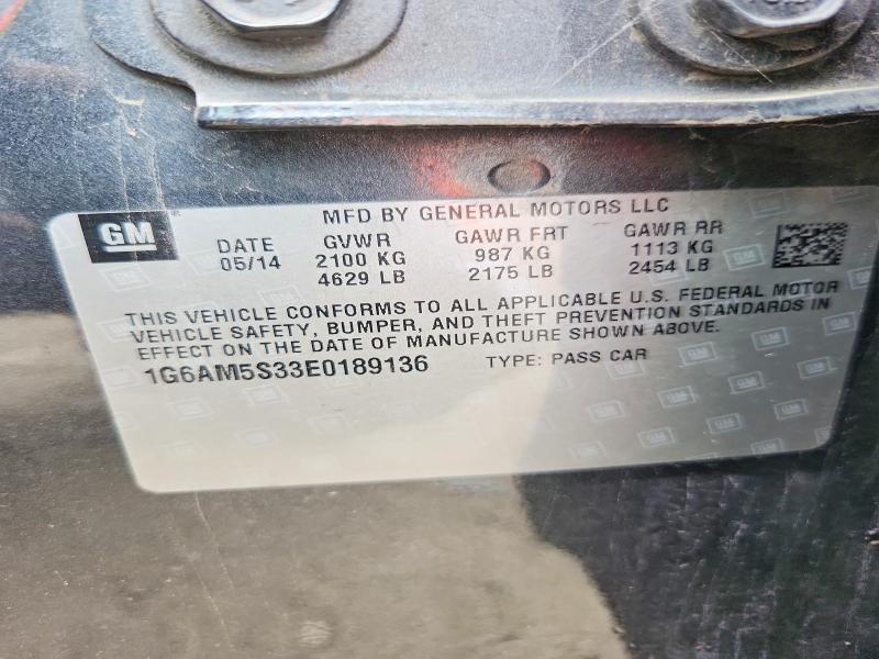 Продаж на аукціоні авто 2014 Cadillac Ats, vin: 1G6AM5S33E0189136, номер лоту: 49783236