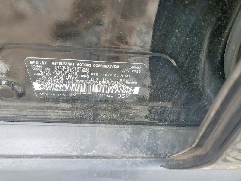 51012096 :رقم المزاد ، JA4ARUAU9PU010039 vin ، 2023 Mitsubishi Outlander Sport مزاد بيع