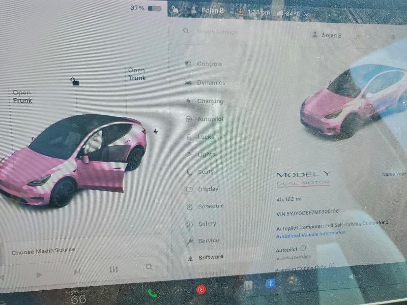 2021 Tesla Model Y მანქანა იყიდება აუქციონზე, vin: 5YJYGDEF7MF306106, აუქციონის ნომერი: 47094576
