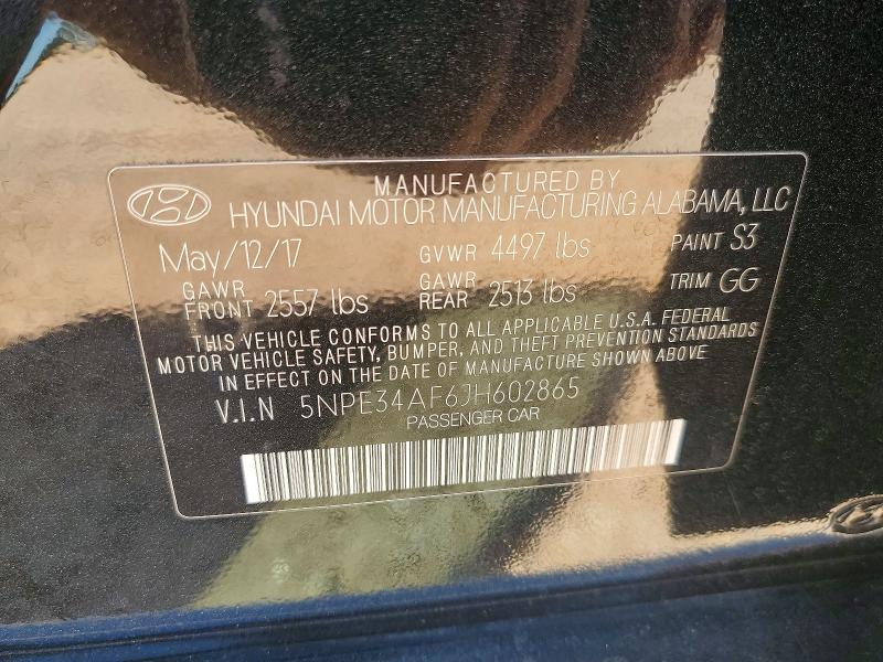 Продажа на аукционе авто 2018 Hyundai Sonata, vin: 5NPE34AF6JH602865, номер лота: 49895356