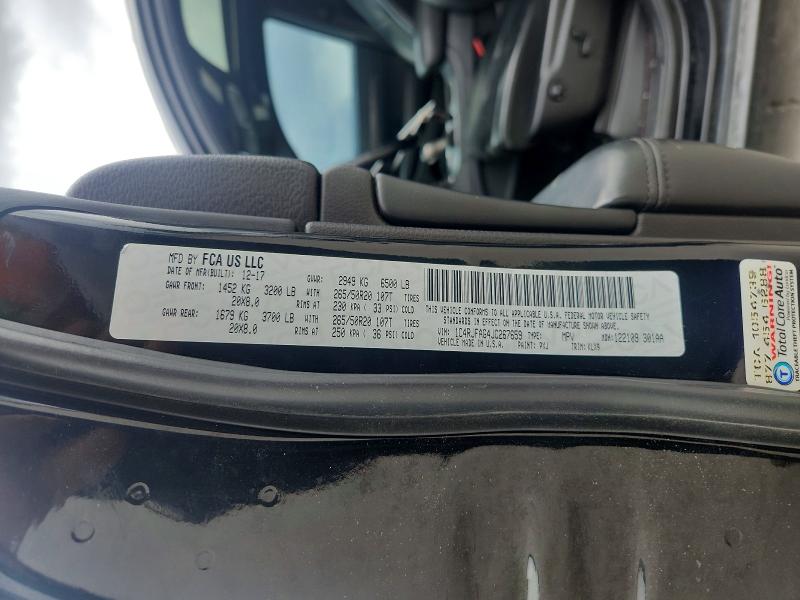 50464506 :رقم المزاد ، 1C4RJFAG4JC267659 vin ، 2018 Jeep Grand Cherokee مزاد بيع