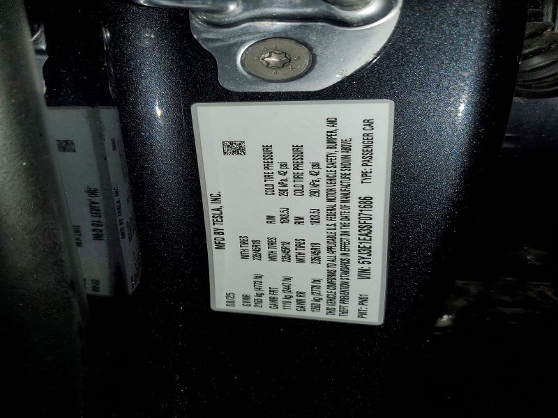Aukcja sprzedaży 2025 Tesla Model 3, vin: 5YJ3E1EA3SF071686, numer aukcji: 48302036