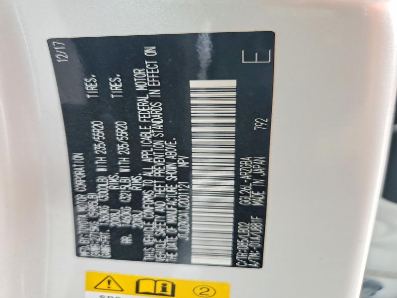 Aukcja sprzedaży 2018 Lexus Rx 350l, vin: JTJDZKCA1J2001121, numer aukcji: 49114866