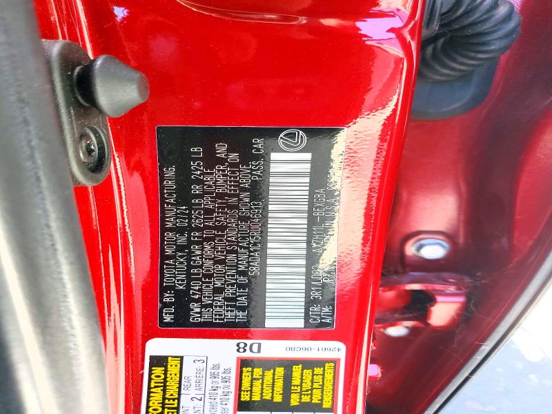 Aukcja sprzedaży 2024 Lexus Es 300h, vin: 58ADA1C15RU046913, numer aukcji: 49593686