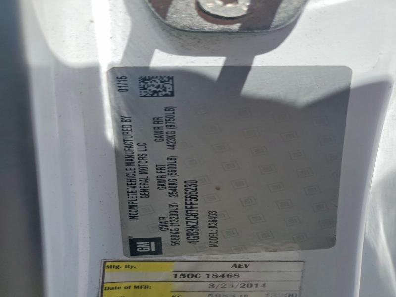 Auction sale of the 2015 Chevrolet Silverado, vin: 1GB3KZC87FF566230, lot number: 63544256