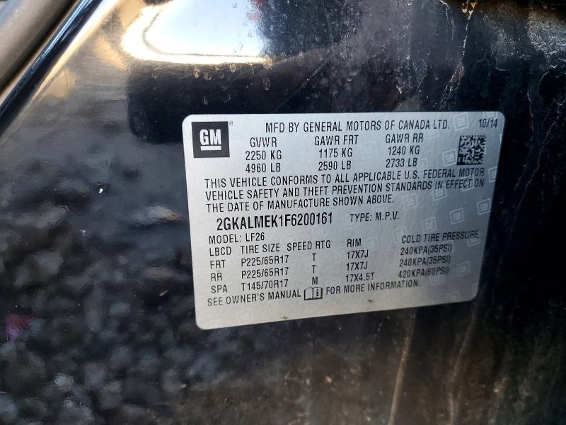 Продажа на аукционе авто 2015 Gmc Terrain, vin: 2GKALMEK1F6200161, номер лота: 48687646
