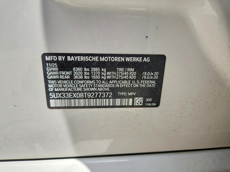 Aukcja sprzedaży 2026 Bmw X6, vin: 5UX33EX08T9277372, numer aukcji: 47557236