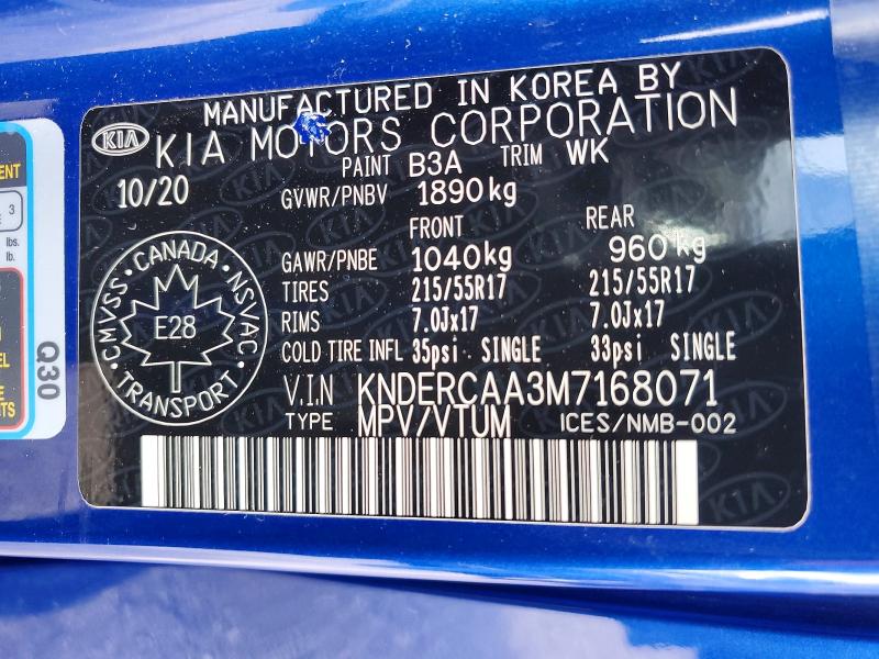Продаж на аукціоні авто 2021 Kia Seltos, vin: KNDERCAA3M7168071, номер лоту: 51426786