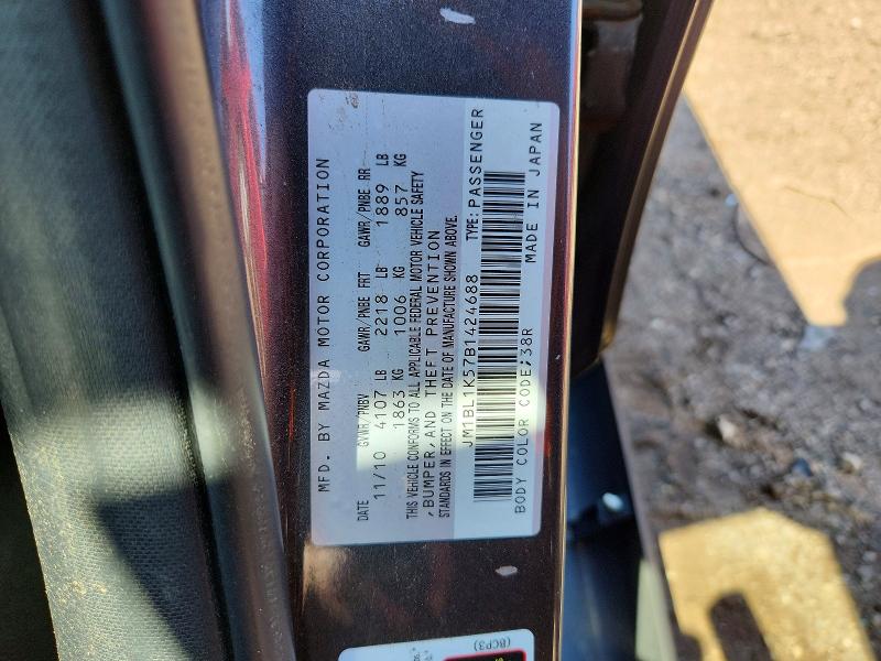 Aukcja sprzedaży 2011 Mazda 3, vin: JM1BL1K57B1424688, numer aukcji: 50460296