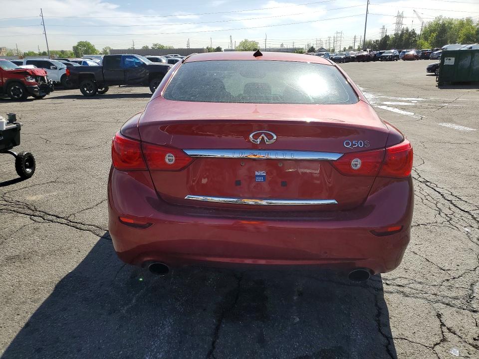 2014 Infiniti Q50 მანქანა იყიდება აუქციონზე, vin: JN1BV7AP3EM671275, აუქციონის ნომერი: 50698956