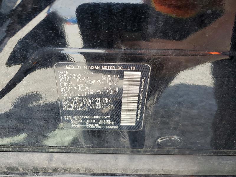Продаж на аукціоні авто 2018 Nissan Armada, vin: JN8AY2ND8J9052577, номер лоту: 51146226