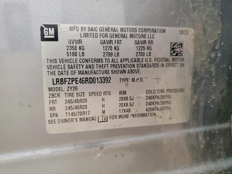 Продаж на аукціоні авто 2024 Buick Envision, vin: LRBFZPE46RD013392, номер лоту: 49422626