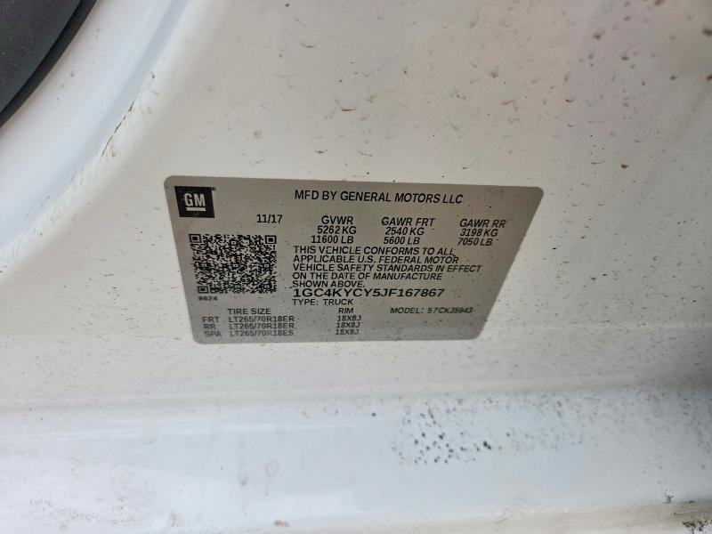 Продажа на аукционе авто 2018 Chevrolet Silverado, vin: 1GC4KYCY5JF167867, номер лота: 51341916
