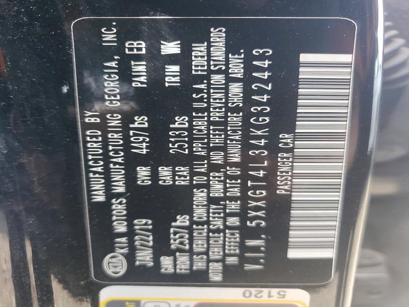 Продаж на аукціоні авто 2019 Kia Optima, vin: 5XXGT4L34KG342443, номер лоту: 50310806
