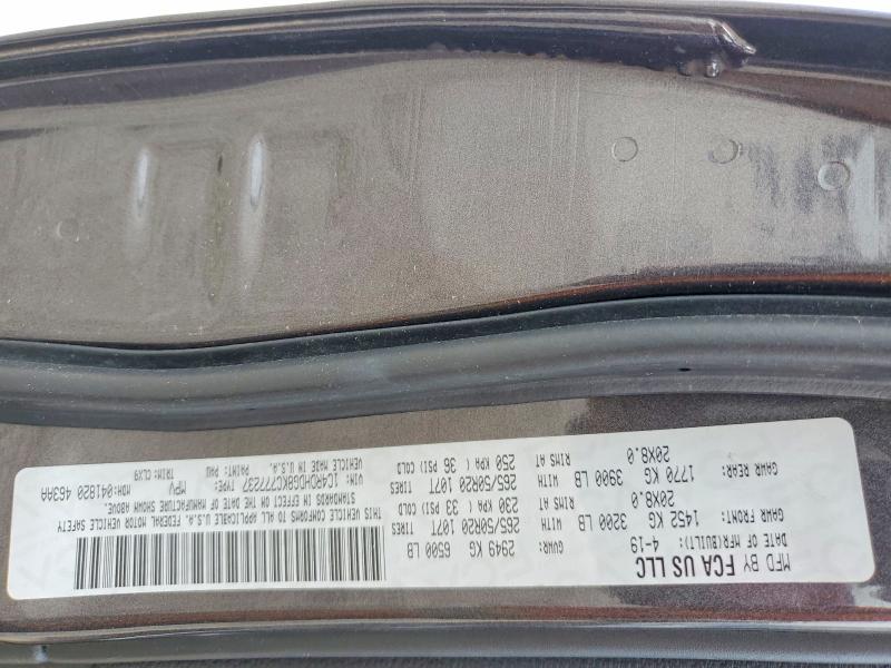 Aukcja sprzedaży 2019 Dodge Durango, vin: 1C4RDHDG8KC777237, numer aukcji: 50413836