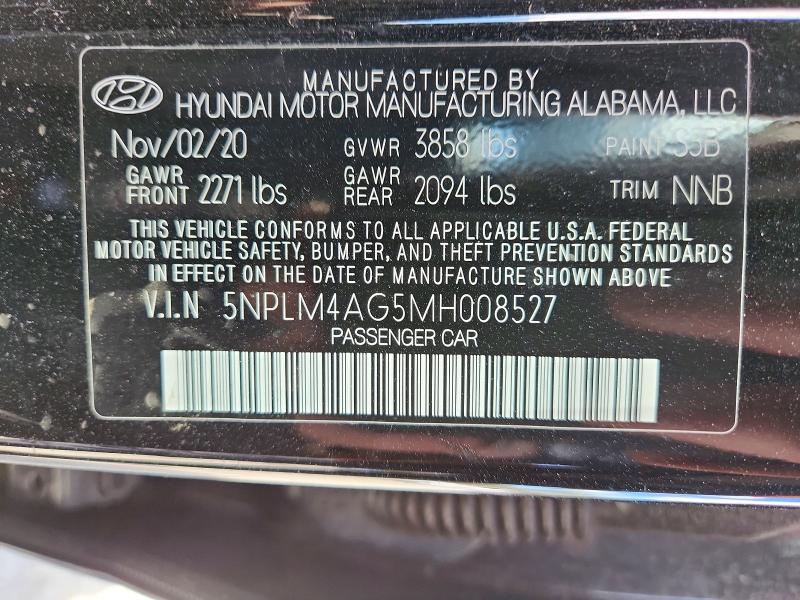 Продаж на аукціоні авто 2021 Hyundai Elantra, vin: 5NPLM4AG5MH008527, номер лоту: 48990806