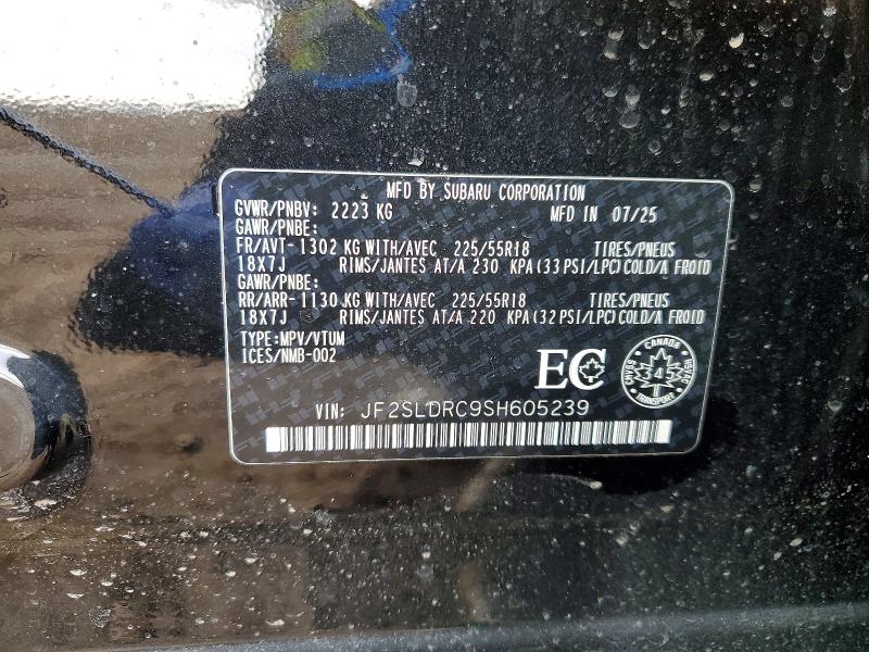 Продажа на аукционе авто 2025 Subaru Forester, vin: JF2SLDRC9SH605239, номер лота: 50113646
