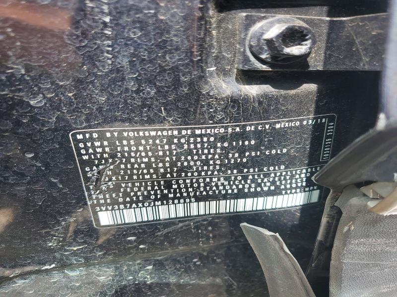 Aukcja sprzedaży 2018 Volkswagen Tiguan, vin: 3VV3B7AX0JM128895, numer aukcji: 51661626