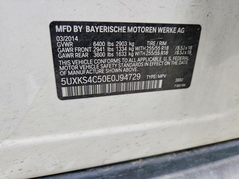 Aukcja sprzedaży 2014 Bmw X5, vin: 5UXKS4C50E0J94729, numer aukcji: 51195666