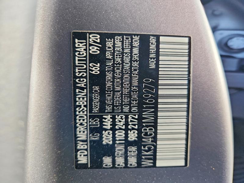 Aukcja sprzedaży 2021 Mercedes-benz Cla, vin: W1K5J4GB1MN169279, numer aukcji: 50523086