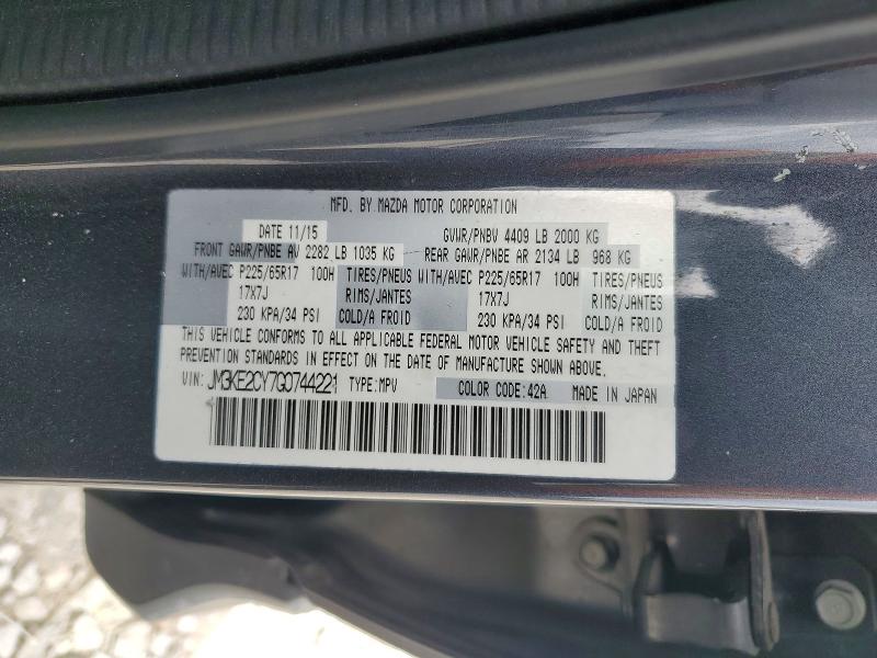 Продаж на аукціоні авто 2016 Mazda Cx-5, vin: JM3KE2CY7G0744221, номер лоту: 48244266