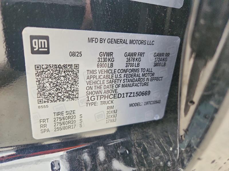 Продажа на аукционе авто 2026 Gmc Sierra, vin: 1GTPHCED1TZ150669, номер лота: 50562296