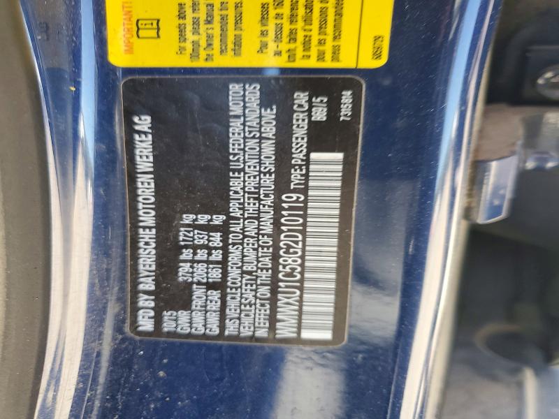 2016 Mini Cooper მანქანა იყიდება აუქციონზე, vin: WMWXU1C58G2D10119, აუქციონის ნომერი: 51008126