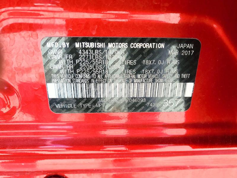 Aukcja sprzedaży 2017 Mitsubishi Outlander Sport, vin: JA4AR3AUXHZ046093, numer aukcji: 50887516