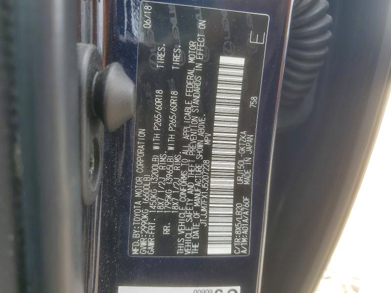Aukcja sprzedaży 2018 Lexus Gx, vin: JTJJM7FX1J5207228, numer aukcji: 50161336