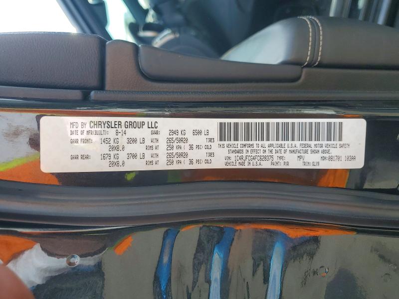 Продажа на аукционе авто 2015 Jeep Grand Cherokee, vin: 1C4RJFCG4FC628375, номер лота: 49300946