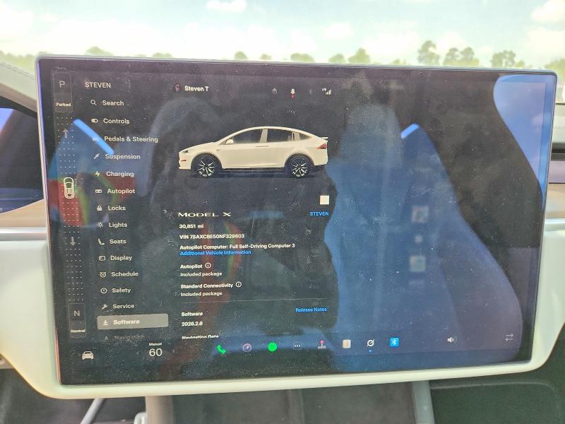 Aukcja sprzedaży 2022 Tesla Model X, vin: 7SAXCBE50NF328603, numer aukcji: 49098606