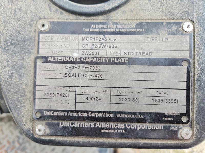 2015 Unicariers Forklift მანქანა იყიდება აუქციონზე, vin: CP1F29W7936, აუქციონის ნომერი: 52056716