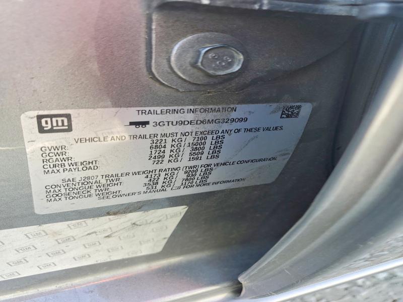 Продаж на аукціоні авто 2021 Gmc Sierra, vin: 3GTU9DED6MG329099, номер лоту: 48474586