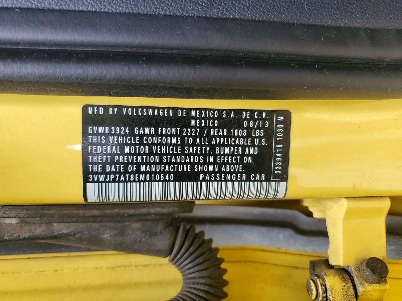 Продажа на аукционе авто 2014 Volkswagen Beetle, vin: 3VWJP7AT8EM610540, номер лота: 52128206