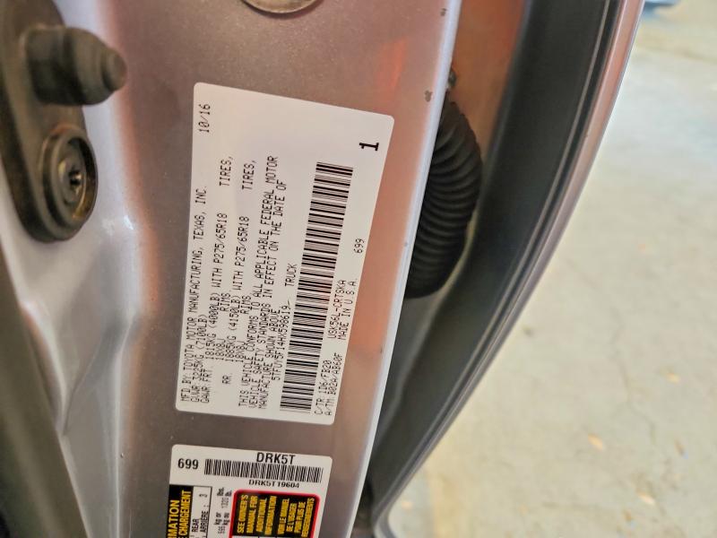 51704646 :رقم المزاد ، 5TFUY5F14HX598619 vin ، 2017 Toyota Tundra مزاد بيع