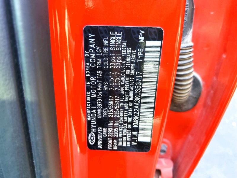 Aukcja sprzedaży 2019 Hyundai Kona, vin: KM8K22AA3KU353717, numer aukcji: 49086176