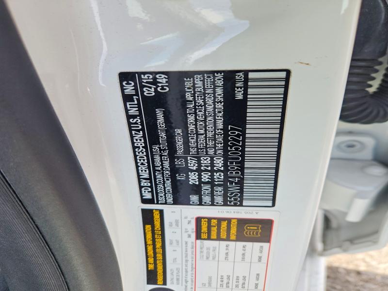 Продажа на аукционе авто 2015 Mercedes-benz C, vin: 55SWF4JB9FU052297, номер лота: 51189696