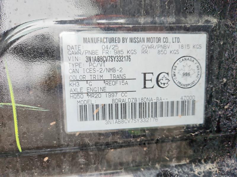 48775786 :رقم المزاد ، 3N1AB8CV7SY332176 vin ، 2025 Nissan Sentra مزاد بيع