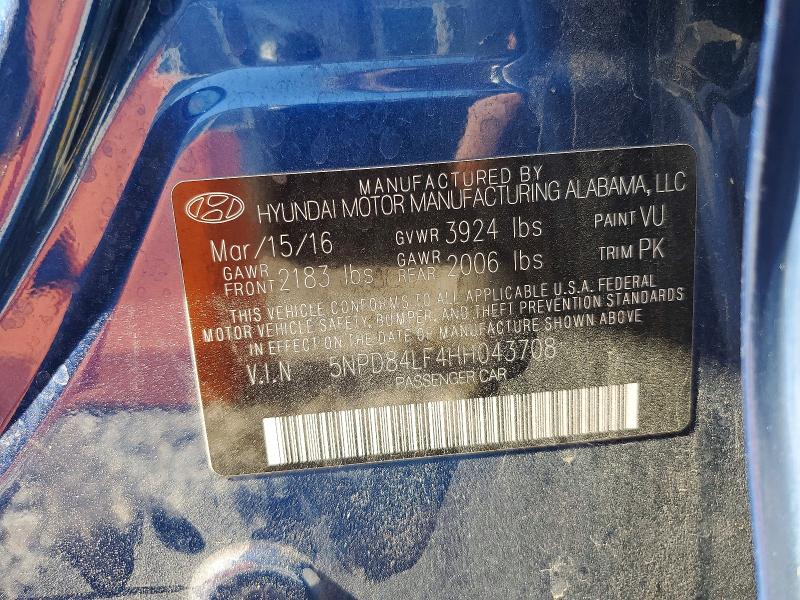 Продаж на аукціоні авто 2017 Hyundai Elantra, vin: 5NPD84LF4HH043708, номер лоту: 51491966