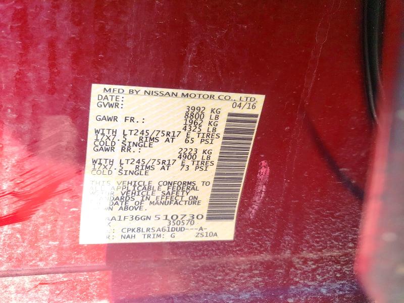 Продаж на аукціоні авто 2016 Nissan Titan Xd, vin: 1N6AA1F36GN510730, номер лоту: 49656656